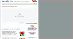 Desktop Screenshot of cosmiclink.co.za